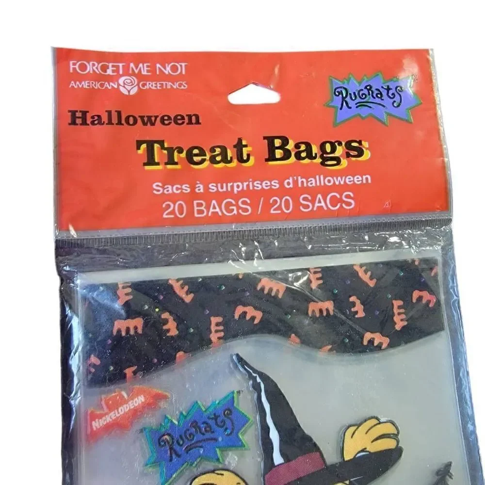 Rugrats Vintage Halloween Treat Bags And Invitations 1998 Hallmark Nickelodeon